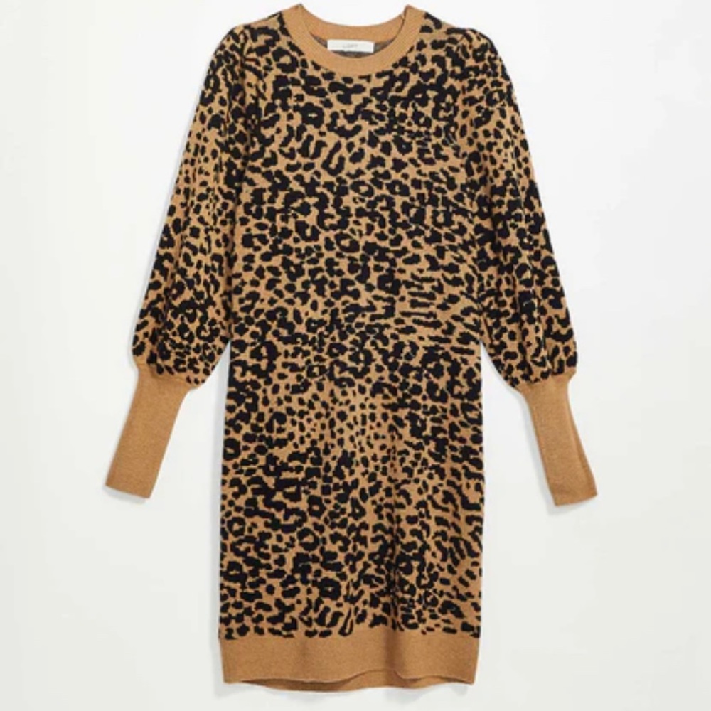 NWT Loft animal sweater dress